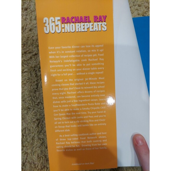 Rachael Ray 365: No Repeats : A Year of Deliciously Different Dinners Cookbook - Picture 3 of 4